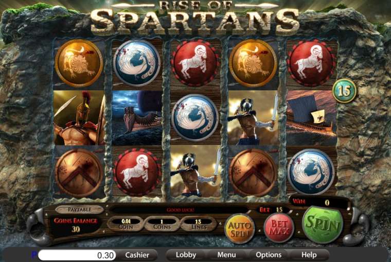 Play Rise of Spartans pokie NZ