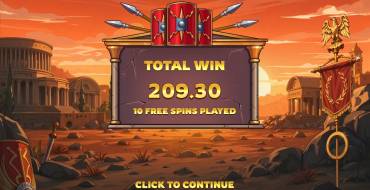 Roman Bonanza: Winnings