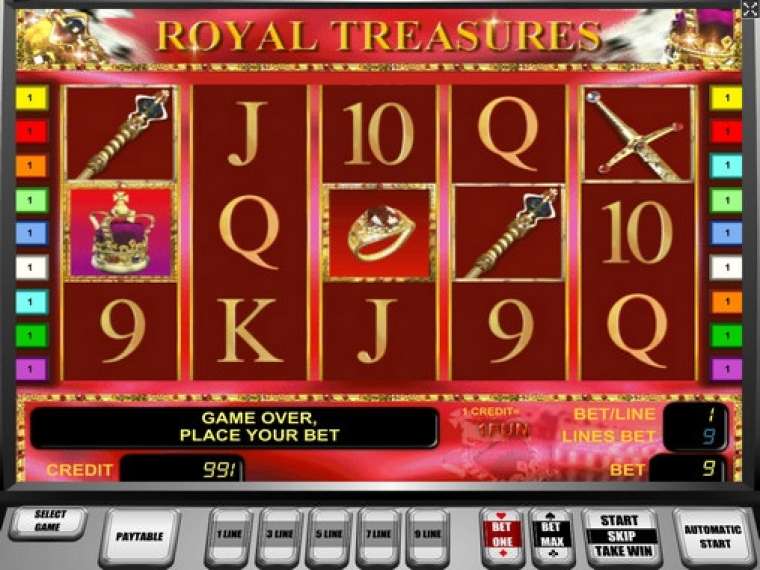 Play Royal Treasures pokie NZ