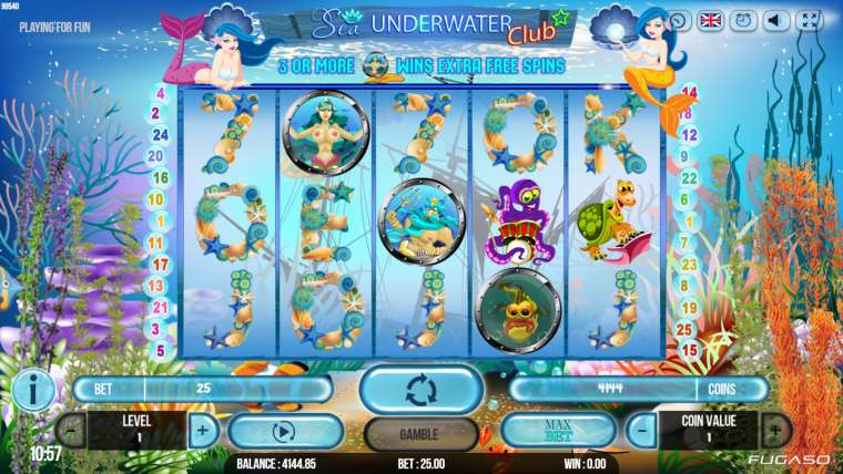 Play Sea Underwater Club pokie NZ
