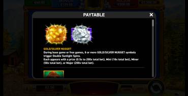 Silver and Gold Mine: Special symbols