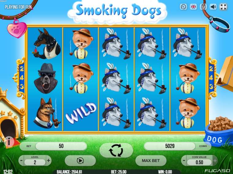 Play Smoking Dogs pokie NZ