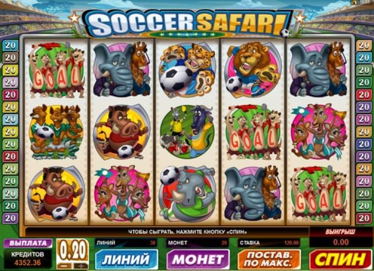 Play Soccer Safari pokie NZ