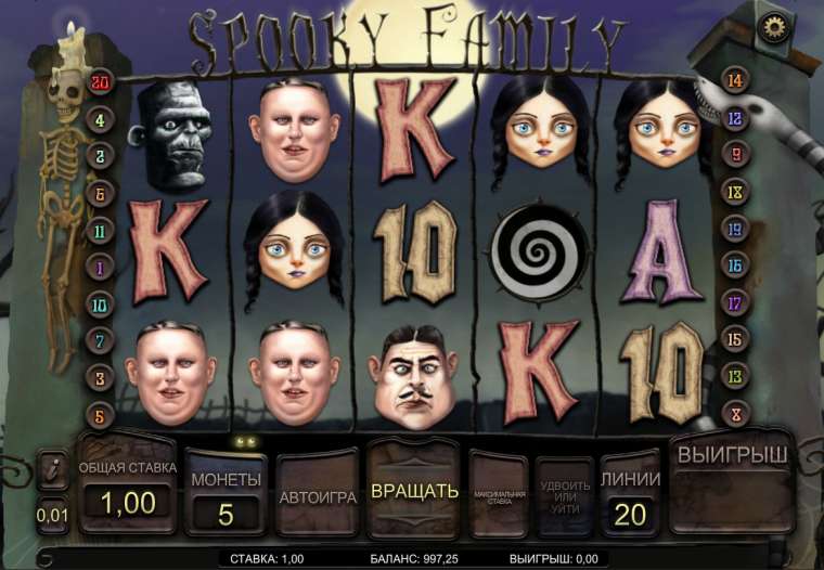 Play Spooky Family pokie NZ