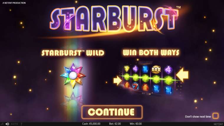 Play Starburst pokie NZ