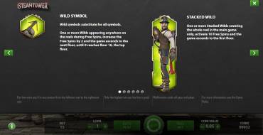 Steam Tower: Symbols