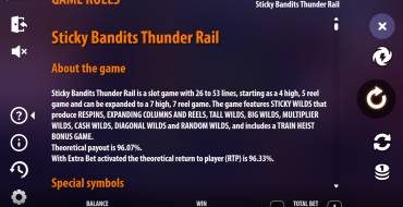 Sticky Bandits Thunder Rail: Rules