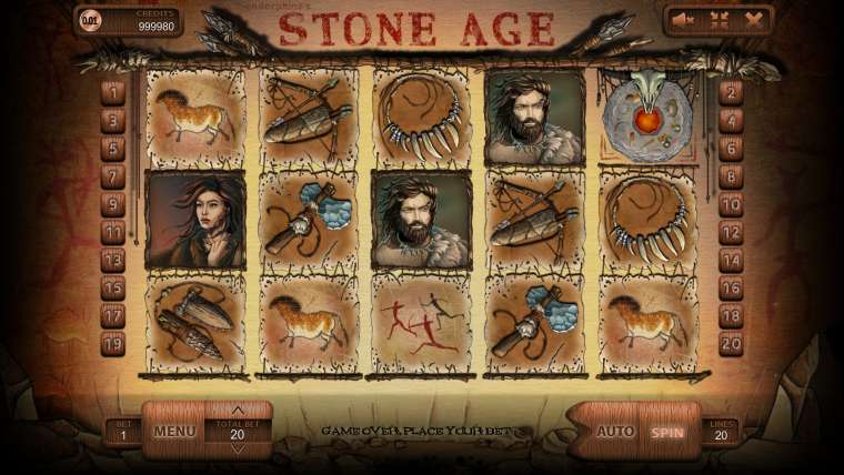Play Stone Age pokie NZ