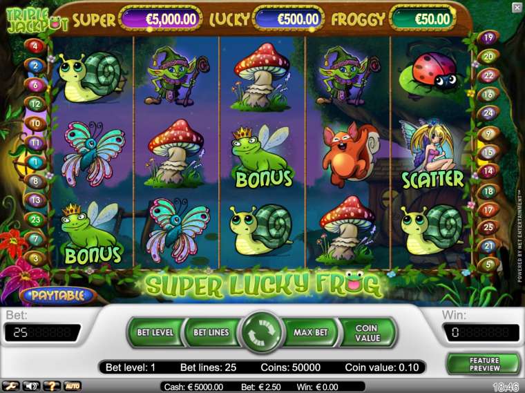 Play Super Lucky Frog pokie NZ