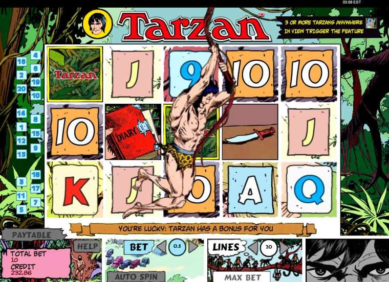 Play Tarzan pokie NZ