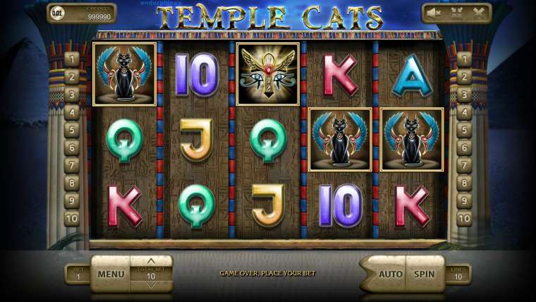 Play Temple Cats pokie NZ