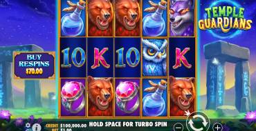 Temple Guardians: Slot machine