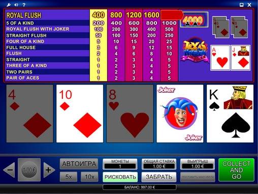 Texas Hold’em Joker Poker online