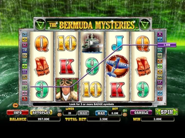Play The Bermuda Mysteries pokie NZ
