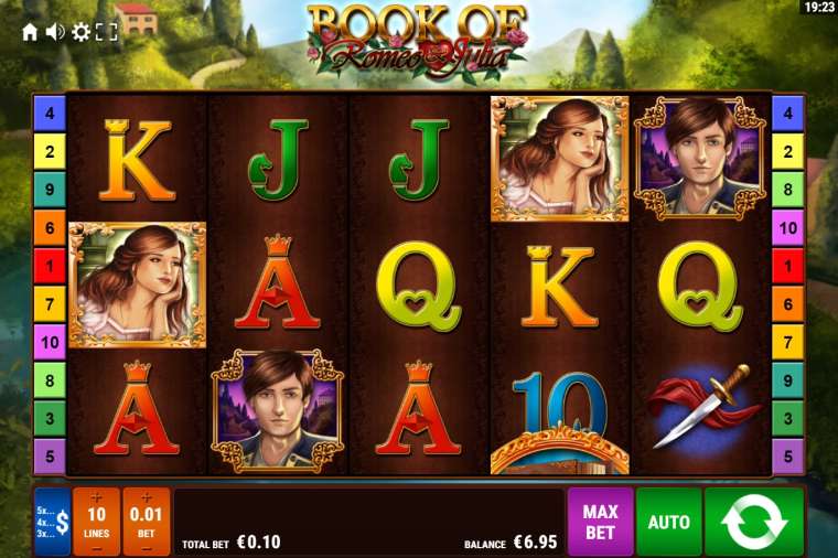 Play The Book of Romeo and Julia pokie NZ