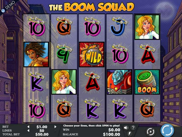 Play The Boom Squad pokie NZ