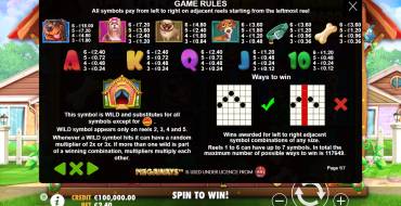 The Dog House Megaways: Payout table