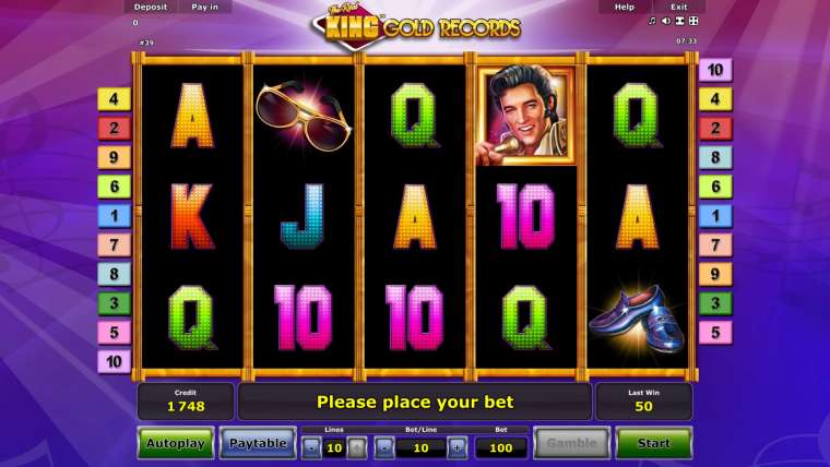 Play The Real King Gold Records pokie NZ