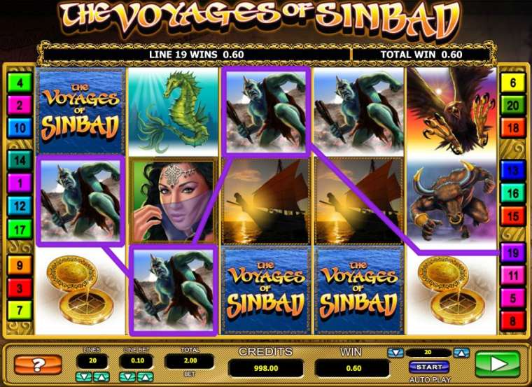 Play The Voyages of Sinbad pokie NZ