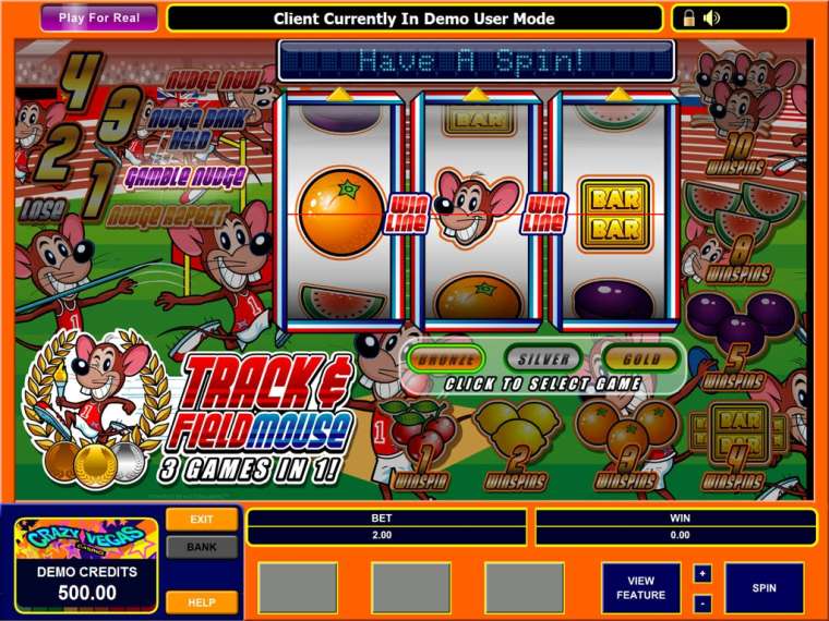 Play Track and Field Mouse pokie NZ