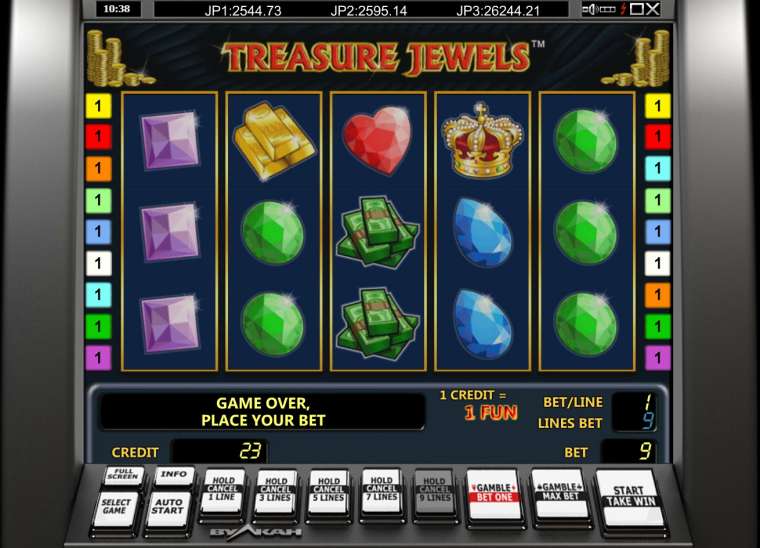 Play Treasure Jewels pokie NZ