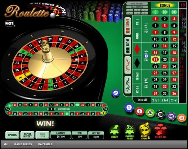 Play Triple Bonus Spin Roulette in NZ