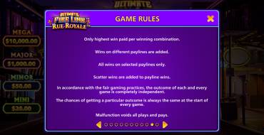 Ultimate Fire Link Rue Royale: Rules