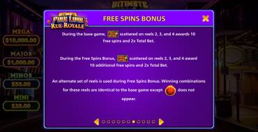 Ultimate Fire Link Rue Royale: Free spins and/or respins
