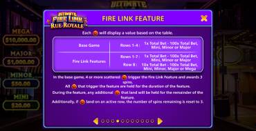 Ultimate Fire Link Rue Royale: Bonus games