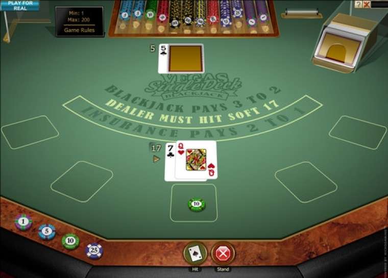 Play Vegas Single Deck Blackjack Gold