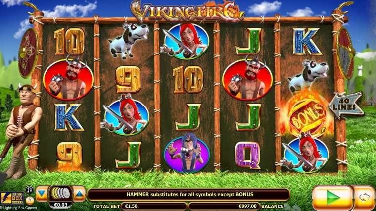 Play Viking Fire pokie NZ