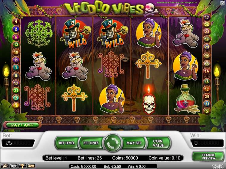 Play Voodoo Vibes pokie NZ