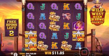 Wild West Gold Blazing Bounty: Free spins