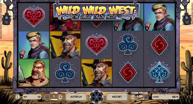 Play Wild Wild West: The Great Train Heist pokie NZ