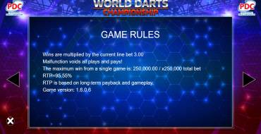 World Darts Championship: Rules