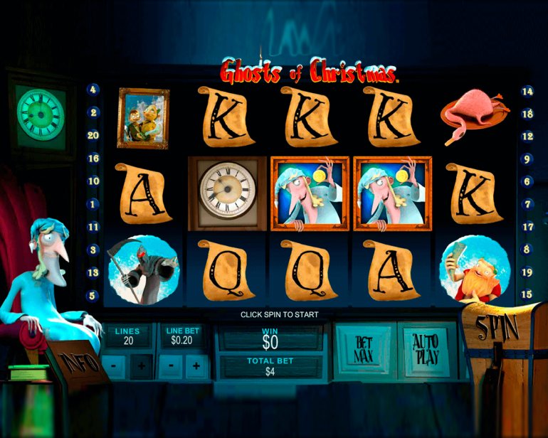 Video pokie Ghosts of Christmas