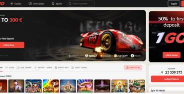 Up to 135 free spins weekly at 1GO: 1GO
