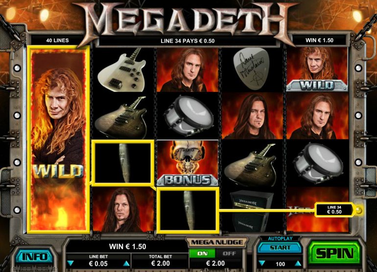 megadeth pokie