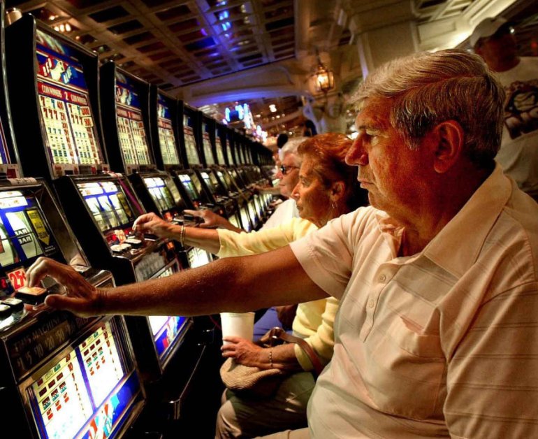 A Elderly Slot Gambler