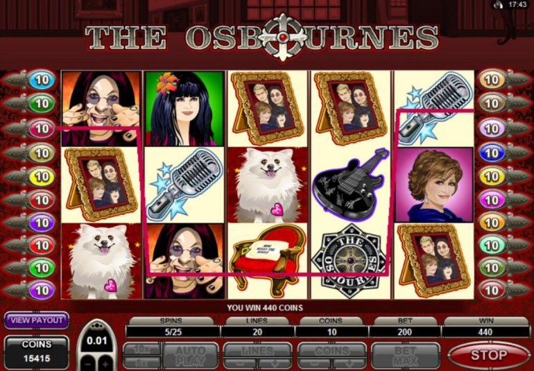 video pokie The Osbournes