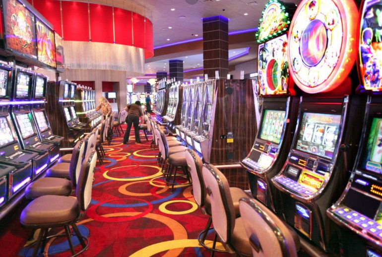 pokie machines in the slot hall
