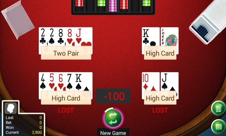 A form of poker simultaneously with two combinations - Pai Gow