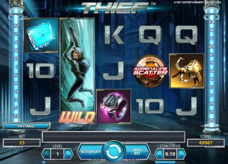 Thief pokie machine