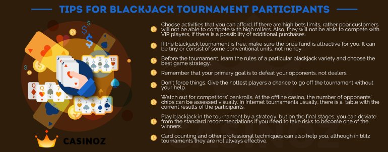 Tips for blackjack tournaments players